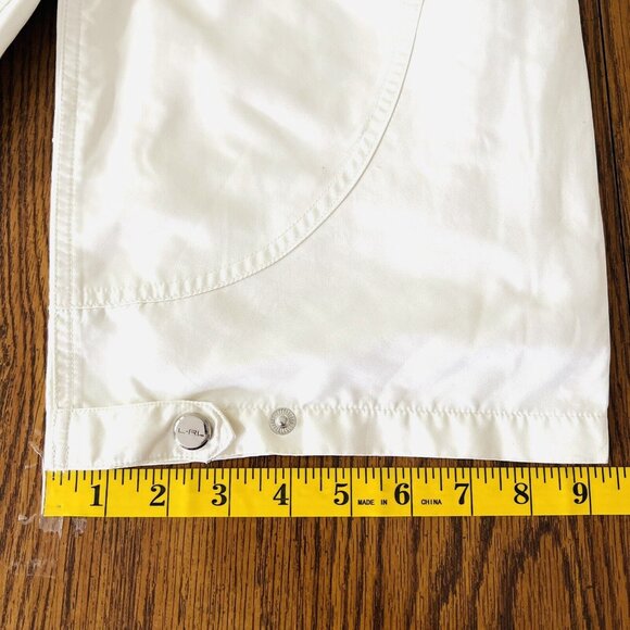 Ralph Lauren Active Women's Pants Size 12 Mesh Lined Relaxed Straight Leg Ivory - Picture 9 of 11